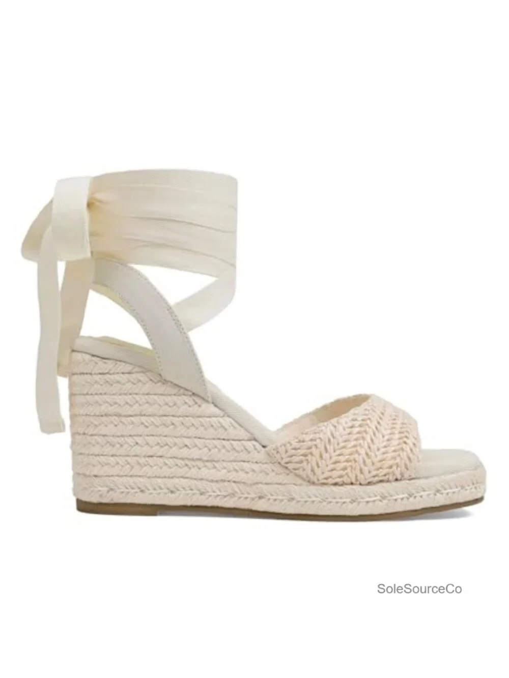 Womens Espadrilles Wedge Sandals Platform Square Toe Ankle Strap Lace Up Summer